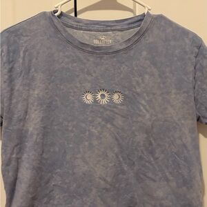 Hollister Heather Blue Logo Tee